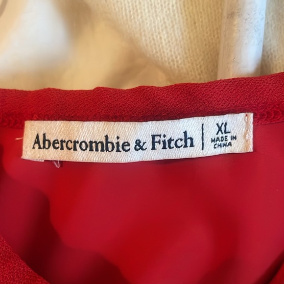 Abercrombie & Fitch Asymmetrical Red Dress - Picture 8 of 8